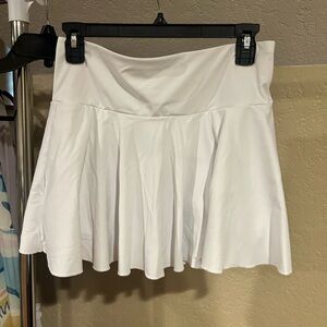 White tennis skirt